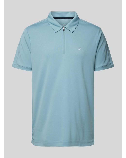 J.o.y. Poloshirt Met Labelprint in het Blue voor heren