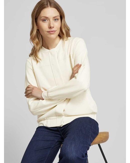 Soya Concept Natural Sweatjacke Mit Druckknopfleiste Modell 'Banu'
