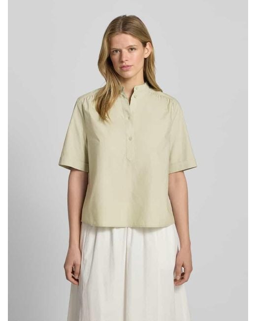 Marc O' Polo Natural Relaxed Fit Hemdbluse aus reiner Baumwolle