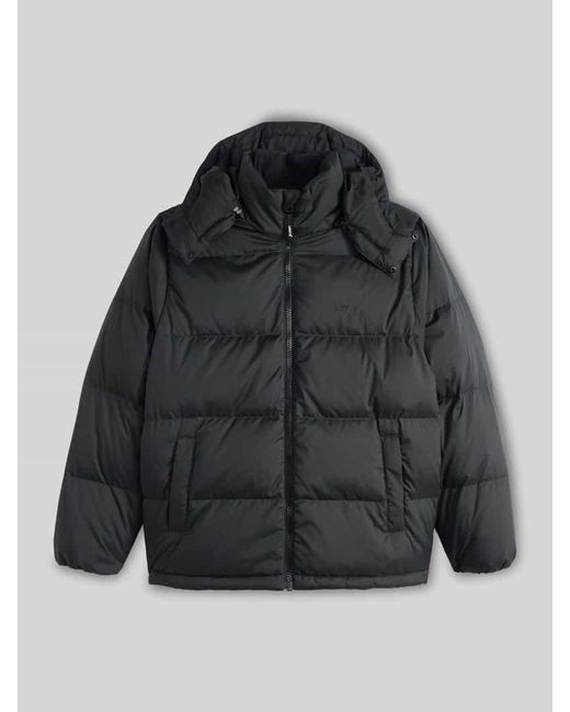 Levi's Regular Fit Steppjacke Label-Patch in Black für Herren