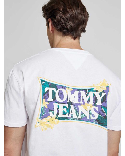 Tommy Hilfiger T-Shirt mit Label-Print in White für Herren