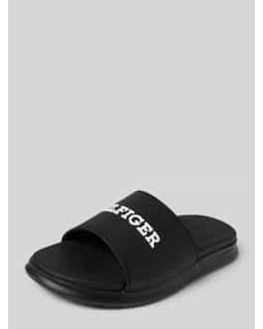Tommy Hilfiger Instappers Met Label in het Black voor heren