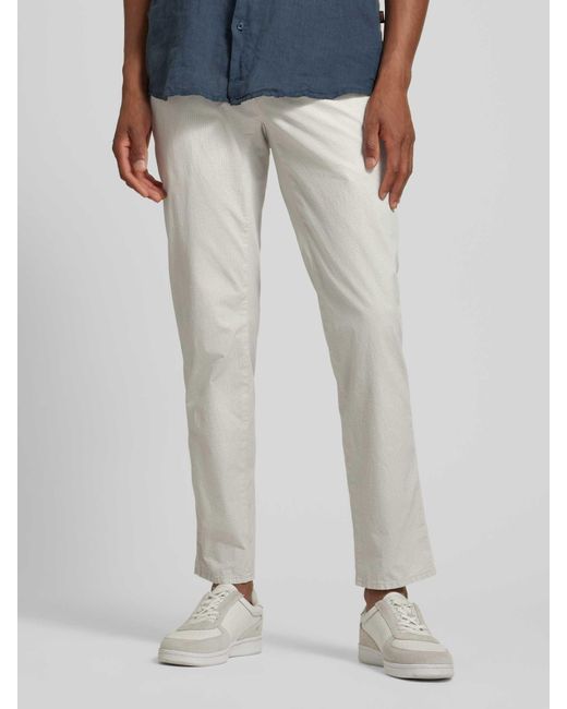 Brax Regular Fit Hose mit Eingrifftaschen Modell 'FABIO' in White für Herren