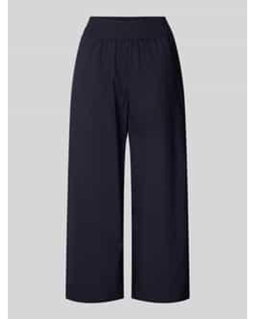 Marc O' Polo Broek Met Verkorte Pasvorm En Elastische Band in het Blue