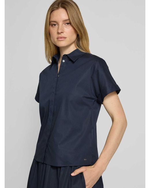 Marc Cain Regular Fit Blouse Met 1/2-Mouwen in het Blue