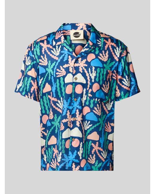 Boardies Vrijetijdsoverhemd Met Knoopsluiting in het Blue voor heren