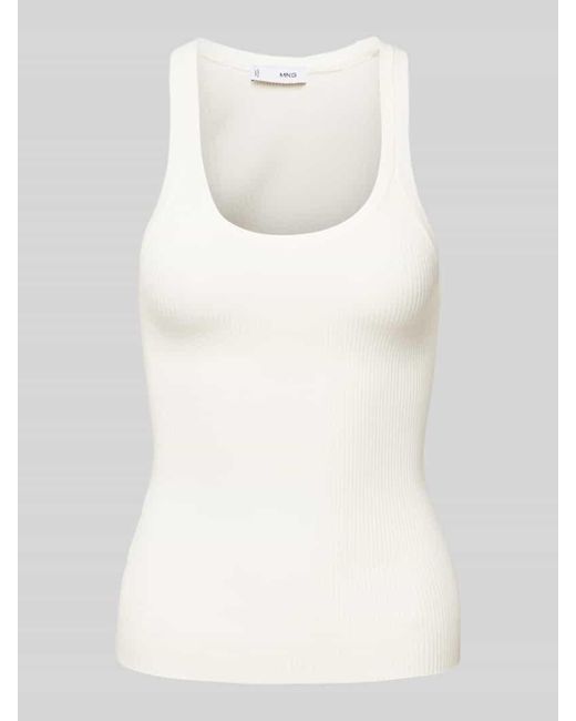 Mango White Slim Fit Tanktop