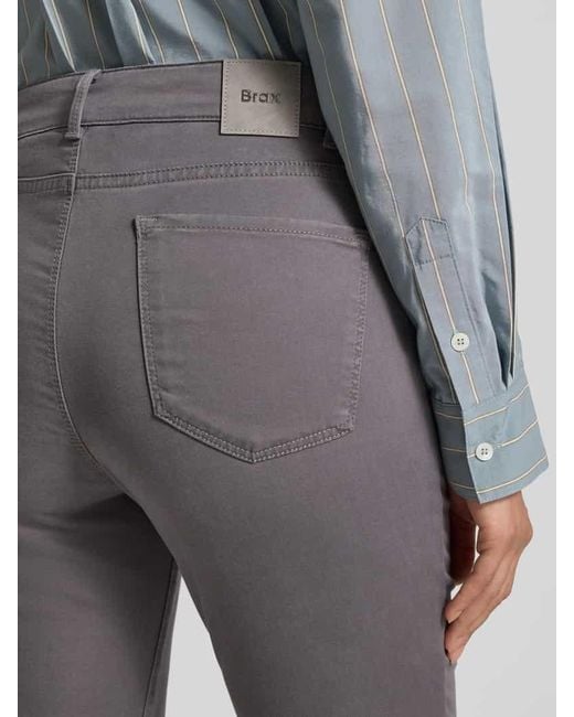 Brax Gray Straight Fit Jeans im 5-Pocket-Design Modell 'STYLE.SHAKIRA'
