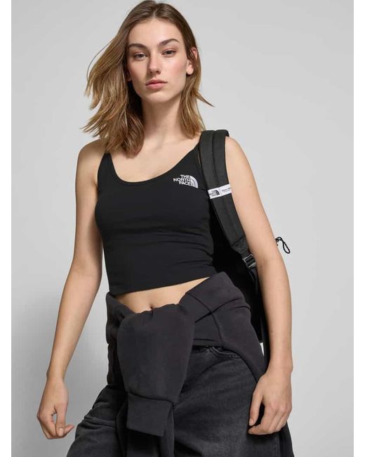 The North Face Black Trägertop mit Label-Stitching