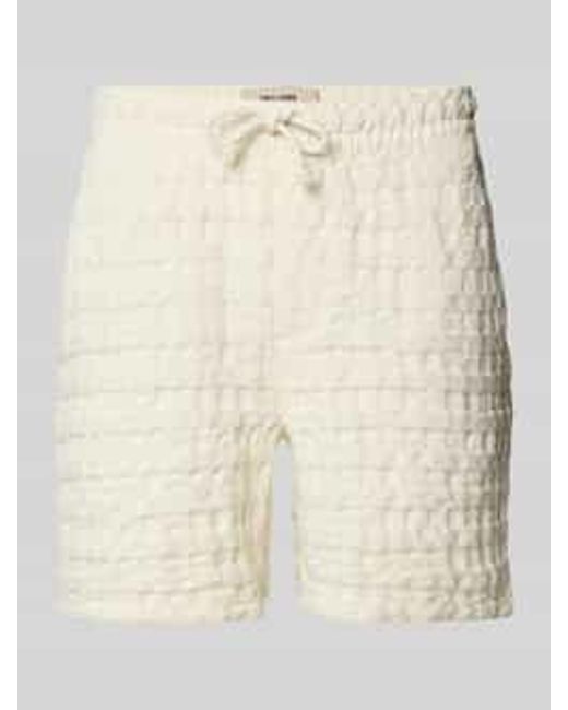 Only & Sons Regular Fit Sweatshorts Met Structuurmotief in het Natural voor heren