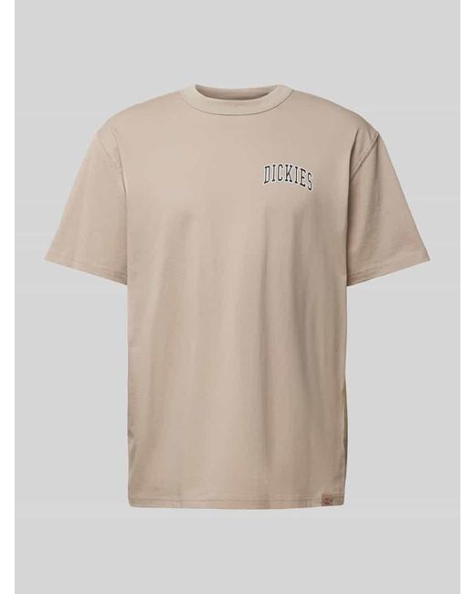 Dickies T-Shirt mit Label-Print Modell 'AITKIN' in Natural für Herren