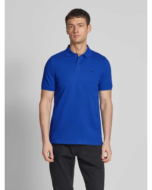 S.oliver Regular Fit Poloshirt Aus Reiner Baumwolle Mit Label Stitching in Blue für Herren