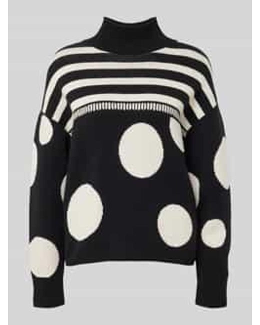 Ouí Gebreide Pullover Met Turtleneck in het Black