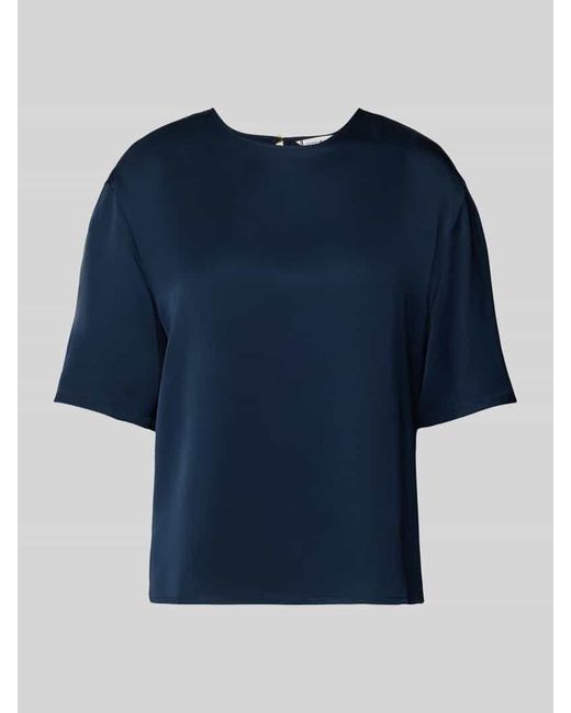 Tommy Hilfiger Blue Relaxed Fit Bluse aus Satin