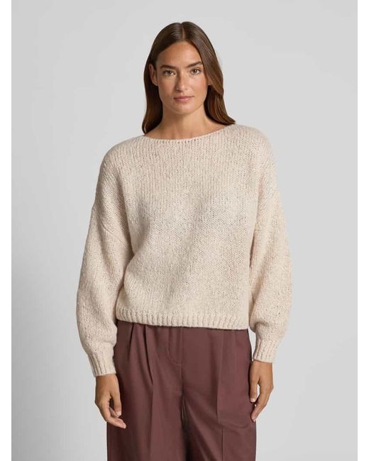 Ouí Natural Relaxed Fit Strickpullover mit Mohair-Anteil