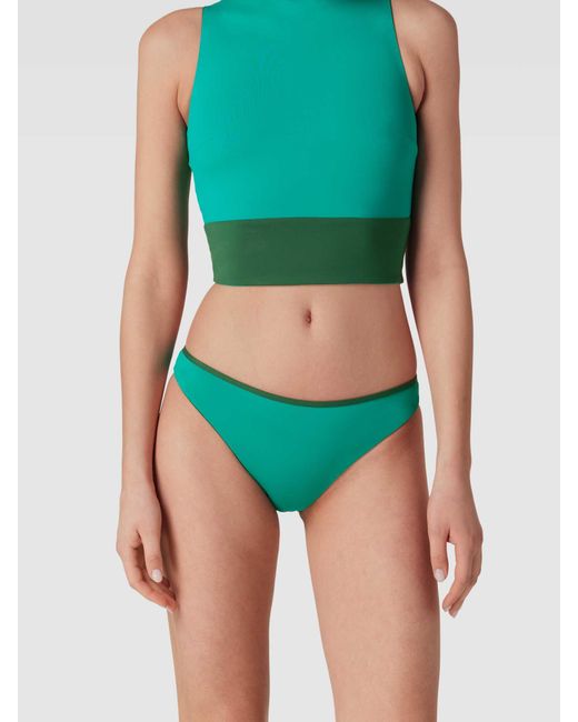 MYMARINI Green Bikini-Hose mit Label-Detail Modell 'SUNNY'