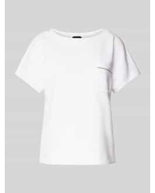 Monari Sweatshirt Met Halflange Mouwen in het White