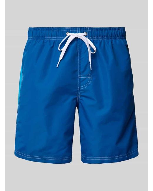 Sundek Badehose mit elastischem Bund in Blue für Herren