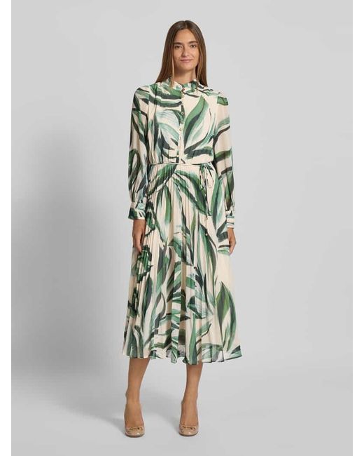 Forever New Green Abendkleid mit Stehkragen Modell 'Annabel'