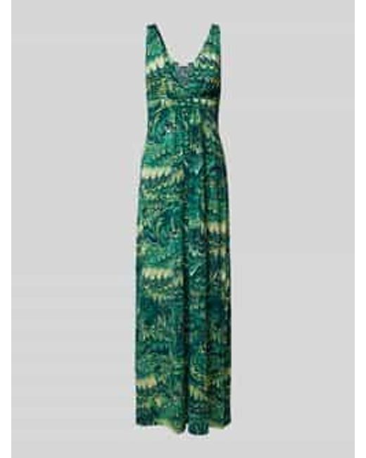 Apricot Maxi-Jurk Met All-Over Motief in het Green