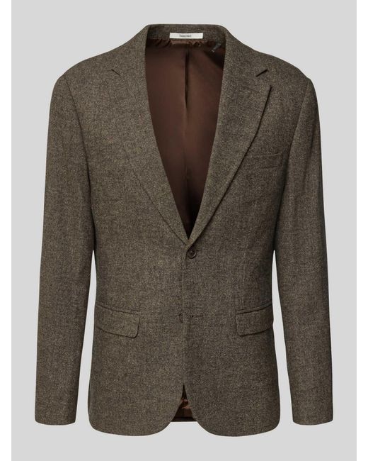 SELECTED Slim Fit Colbert Met Wol, Model 'Slim-Reed Wool' in het Green voor heren