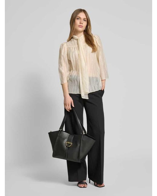 Abro⁺ Black Shopper mit Label-Detail Modell 'TEMI'