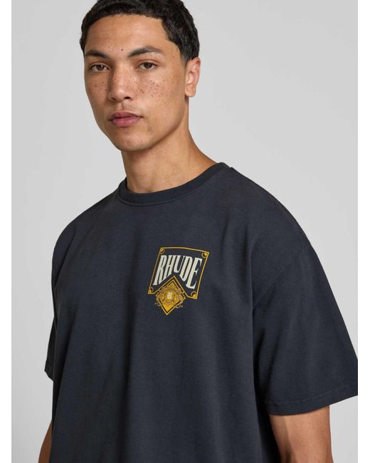 Rhude T-Shirts in het Blue voor heren