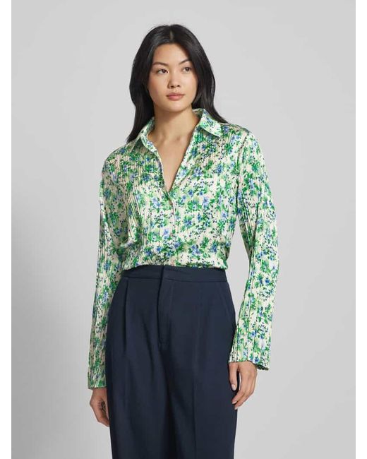 Mango Green Bluse im Batik-Look Modell 'BOUQUET'
