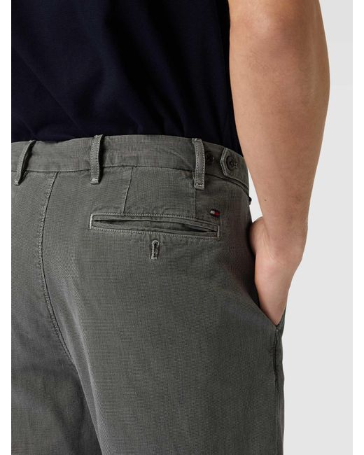 Tommy Hilfiger Chino Met Achterzakken, Model 'Chelsea' in het Gray voor heren