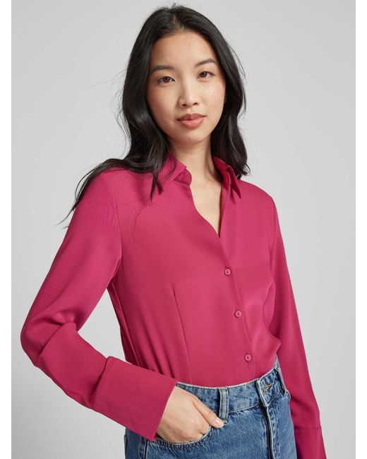 Mango Pink Bluse in unifarbenem Design Modell 'OCHI'