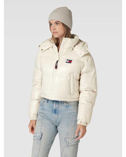 Tommy Hilfiger Natural Cropped Daunenjacke mit Kapuze Modell 'ALASKA'