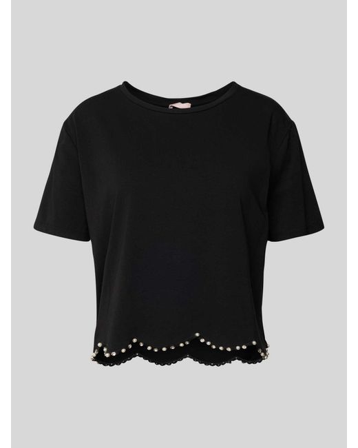 Liu Jo T-shirt Met Siersteentjes in het Black