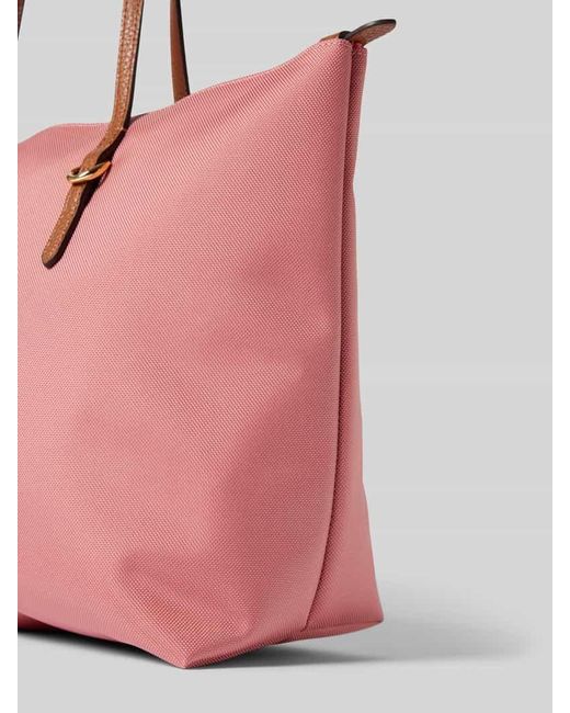 Lauren by Ralph Lauren Pink Tote Bag mit Label-Detail Modell 'KEATON'