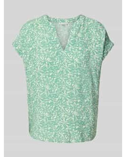 Tom Tailor Relaxed Fit Blouseshirt Van Pure Viscose in het Green