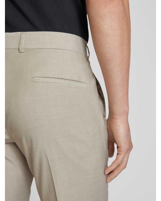 Strellson Slim Fit Pantalon Met Achterzakken in het Natural voor heren