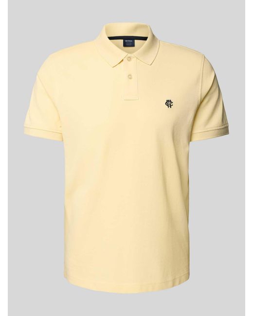 Mcneal Poloshirt Met Labelstitching in het Yellow voor heren