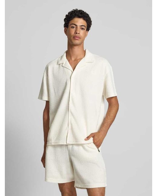 Redefined Rebel Relaxed Fit Freizeithemd mit Baumwoll-Anteil Modell 'HAROLD' in Natural für Herren