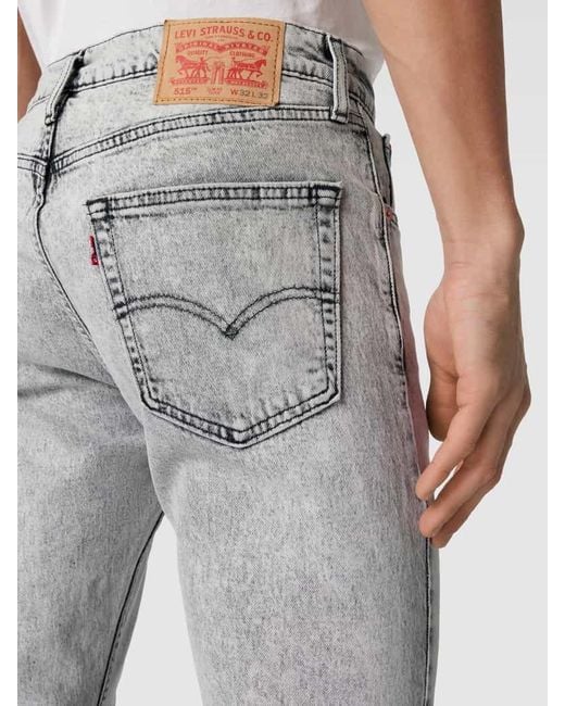 Levi's Slim Fit Jeans im Used Look in Gray für Herren