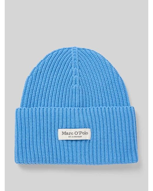 Marc O' Polo Blue Beanie aus reiner Baumwolle