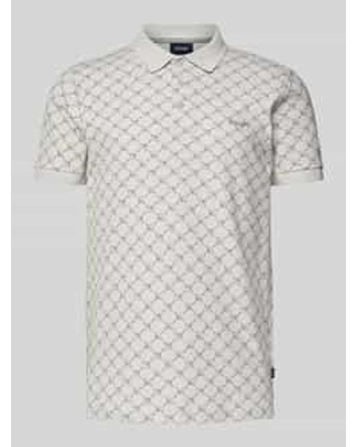 Joop! Regular Fit Poloshirt Met Labelstitching in het White voor heren