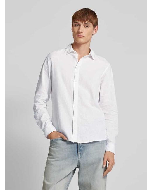 Pepe Jeans Freizeithemd Mit Knopfleiste Modell 'Arnau' in White für Herren
