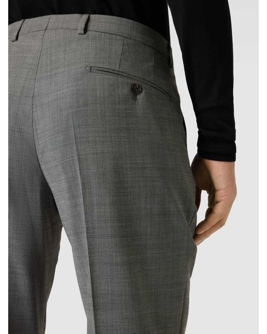 Joop! Modern Fit Anzughose mit Bügelfalten Modell 'Brad' in Gray für Herren
