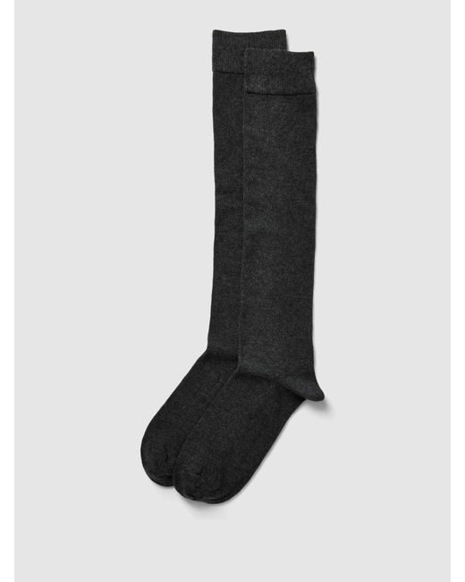 S.oliver Socken mit hohem Schaft im 2er-Pack in Black für Herren