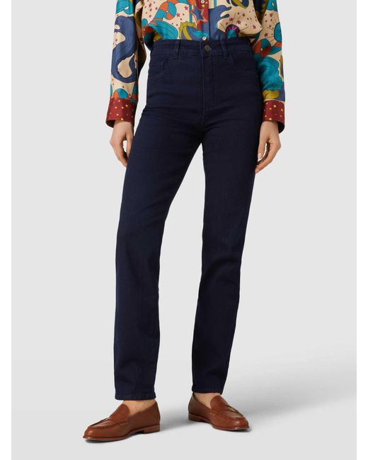 ROSNER Blue High Waist Jeans im 5-Pocket-Design Modell 'AUDREY1'