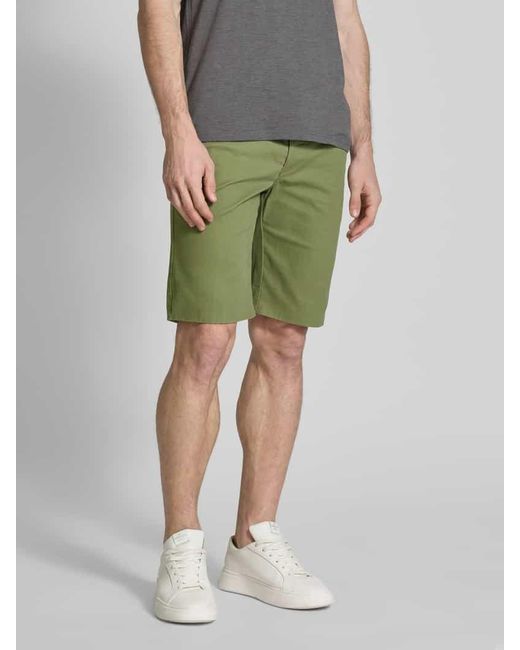 Mcneal Slim Fit Shorts mit Gürtel in Green für Herren