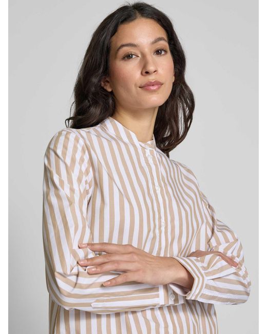 Maerz Regular Fit Overhemdblouse Met Opstaande Kraag in het Pink