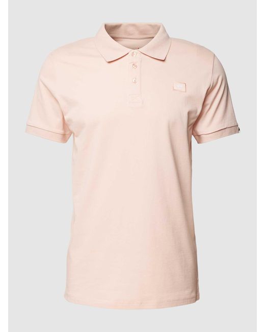 Alpha Industries Poloshirt Met Logostitching in het Pink voor heren
