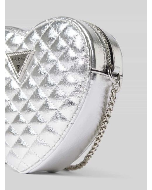 Guess Crossbody Bag in metallic Modell 'HEART'