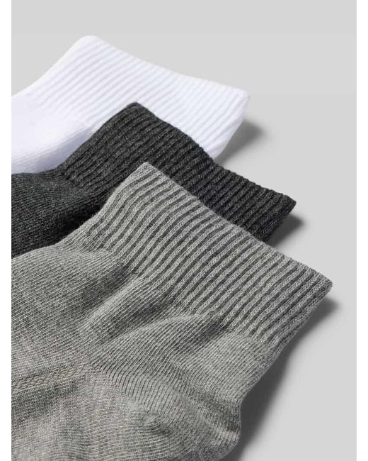 Levi's Socken mit Label-Detail Modell 'MID CUT BATWING LOGO' im 3er-Pack in Gray für Herren