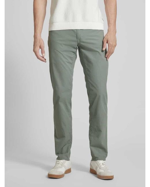 Brax Regular Fit Hose im 5-Pocket-Design Modell 'CADIZ' in Green für Herren
